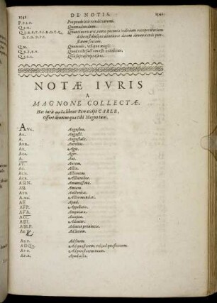 Notae Iuris A Magnone Collectae