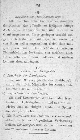 9. Kirchliche und Schuleinrichtungen.