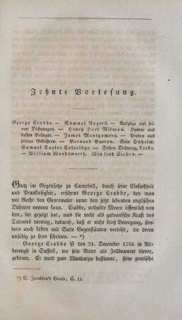 Zehnte Vorlesung.