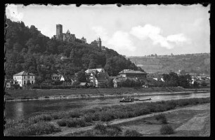 Blick auf Eicheler Landstraße, Obere Eichelgasse und Burg