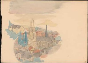 Elisabethkirche, Marburg: Perspektivische Ansicht