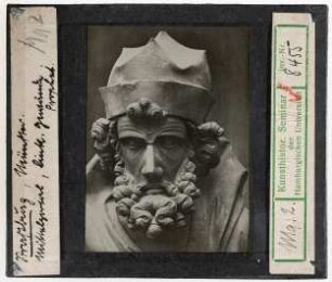 Straßburg: Münster, Mittleres Westportal, linkes Gewände, Prophet