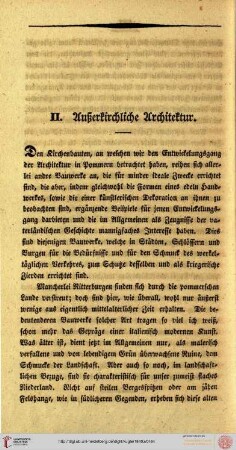 II. Außerkirchliche Architektur