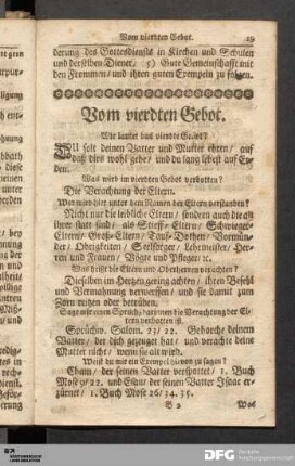 Vom vierdten Gebot.
