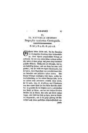 10. Matthiae Gesneri Biographia academia Gottingensis