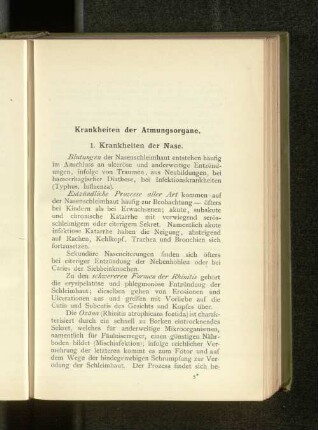 Krankheiten der Nase.