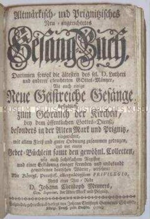 Gesangbuch der Altmark und Prignitz