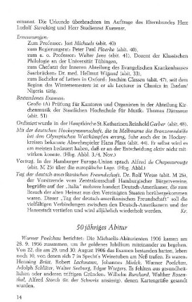 50 jähriges Abitur