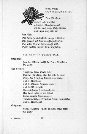 Als Daphne krank war