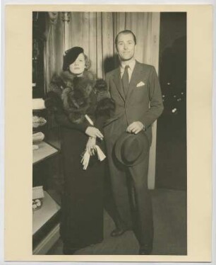 Marlene Dietrich mit Brian Aherne (Los Angeles, ca. 1933-1935) (Archivtitel)