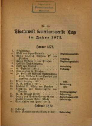 Deutscher Bühnenalmanach. 36, 36. 1872