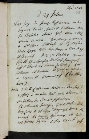 337r-356v, 24. Julius (1788): 1645 Sieg der franz. Armee unter Turenne... - 1589 Berner Savoyen