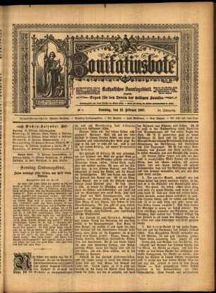 Erste Ausgabe vom Sonntag, den 10. Februar 1907.