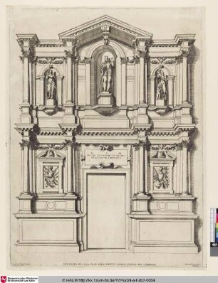 DEPOSITO DI CASA FOSCARINI ERETTO NELLA CHIESA DEL CARMINE [Grabmal Foscarini in der Kirche S. Maria dei Carmini zu Venedig]