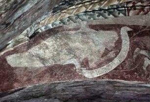 Figürliche und ornamentale Freskenreste