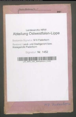 Erblasser: Werner, Johann Heinrich; Erblasser: Werner, gen. Lübbeke, Johann Heinrich: