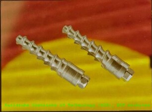 Detailaufnahme von zwei Kieferschrauben des Instituts für Materialforschung II (IMF II)
