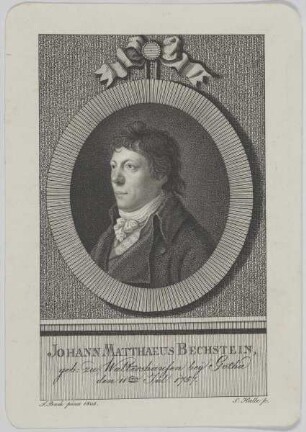 Bildnis des Johann Matthaeus Bechstein