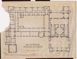 Schloss Posen, Posen Umbau: Grundriss 1. OG 1:100