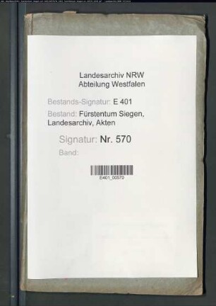 Grenzstreitigkeiten zwischen dem kurkölnischen Amt Bilstein und dem nassauischen Amt Siegen