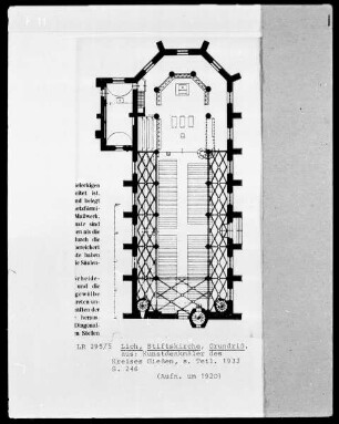 Grundriss der Stiftskirche Sankt Maria