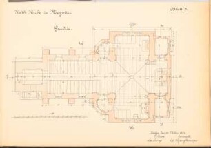 Katholische Kirche, Mogwitz: Grundriss 1:100