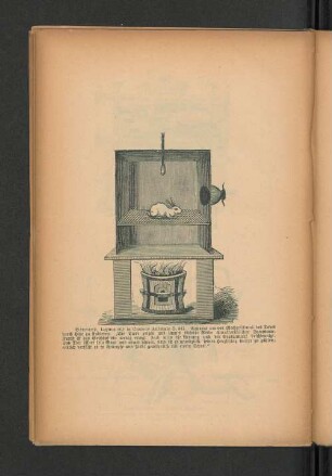 Bernard, Lecons sur la Chaleur Animale S. 347. Apparat um den Mechanismus des Todes durch Hitze zu studieren.
