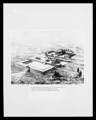 Buchillustration: Rekonstruktion des Asklepieions auf Kos in hellenistischer Zeit