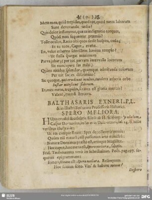 [XLIX.] Balthasaris Exneri ...