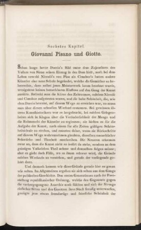 Sechstes Kapitel. Giovanni Pisano und Giotto.