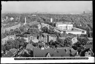 Dresden, Deutsches Hygiene-Museum Dresden, Blick vom Rathausturm