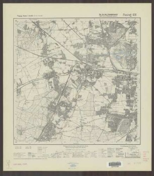 691 Pasing ; Topographische Karte von Bayern 1:25.000 [Positionsblätter]