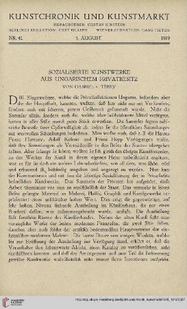 Nr. 42 (1. August 1919)