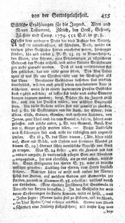 Biblische Erzählungen für die Jugend. Altes und Neues Testament.