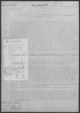 Enslingen: Visitationsbericht mit Pfarrbericht 1959