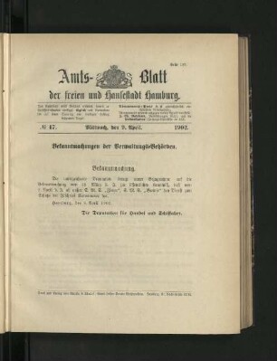No. 47. 9. April. 1902.