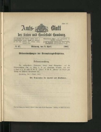 No. 47. 9. April. 1902.