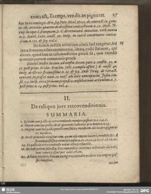 II. De reliquo iure retrovenditionis