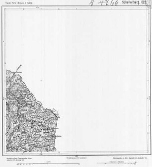 823 Schellenberg Topographische Karte von Bayern 1:25.000 [Positionsblätter]