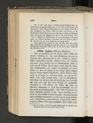 1730. Hübbe (Nikolaus Matthias).