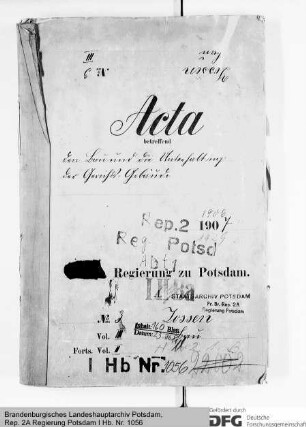 Bau und Unterhaltung der Gerichtsgebäude in Zossen