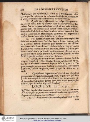 LOCUS VII. Luc 12:32.