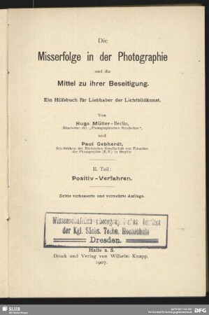 2: Positiv-Verfahren : (photographisches Fehlerbuch)