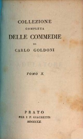Collezione completa delle commedie di Carlo Goldoni, 10