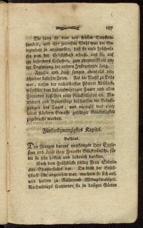 Fünfundzwanzigstes Kapitel. Beschluß.