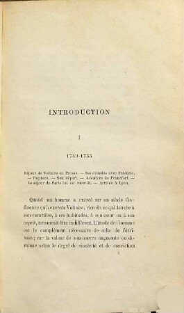 La vie intime de Voltaire aux délices et à Ferney : 1754-1778 d'après des lettres et des documents inéd.