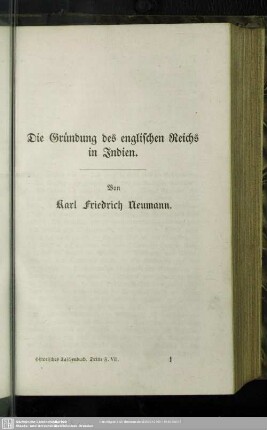 Die Gründung des englischen Reichs in Indien