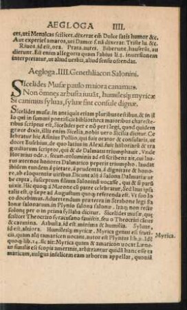 Aegloga .IIII. Genethliacon Salonini.