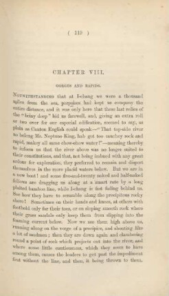 Chapter VIII. Gorges and rapids