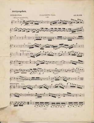 Dreigespräch zwischen der Flöte, Oboe und der Clarinette : Introduction, Polonaise & Coda
